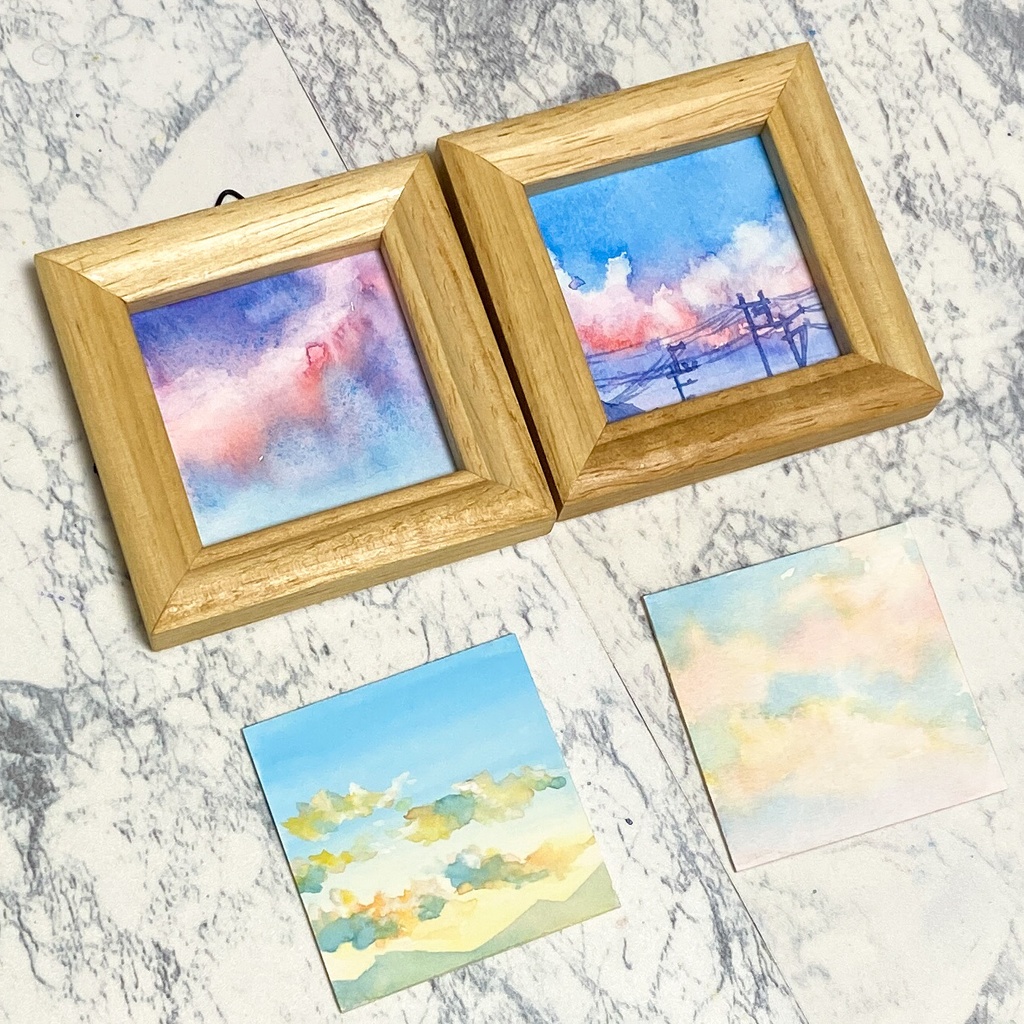 【額あり】空のミニ原画