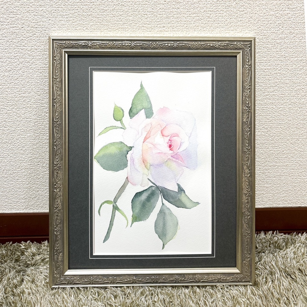 【額装原画】ほのかに色づく【八つ切】