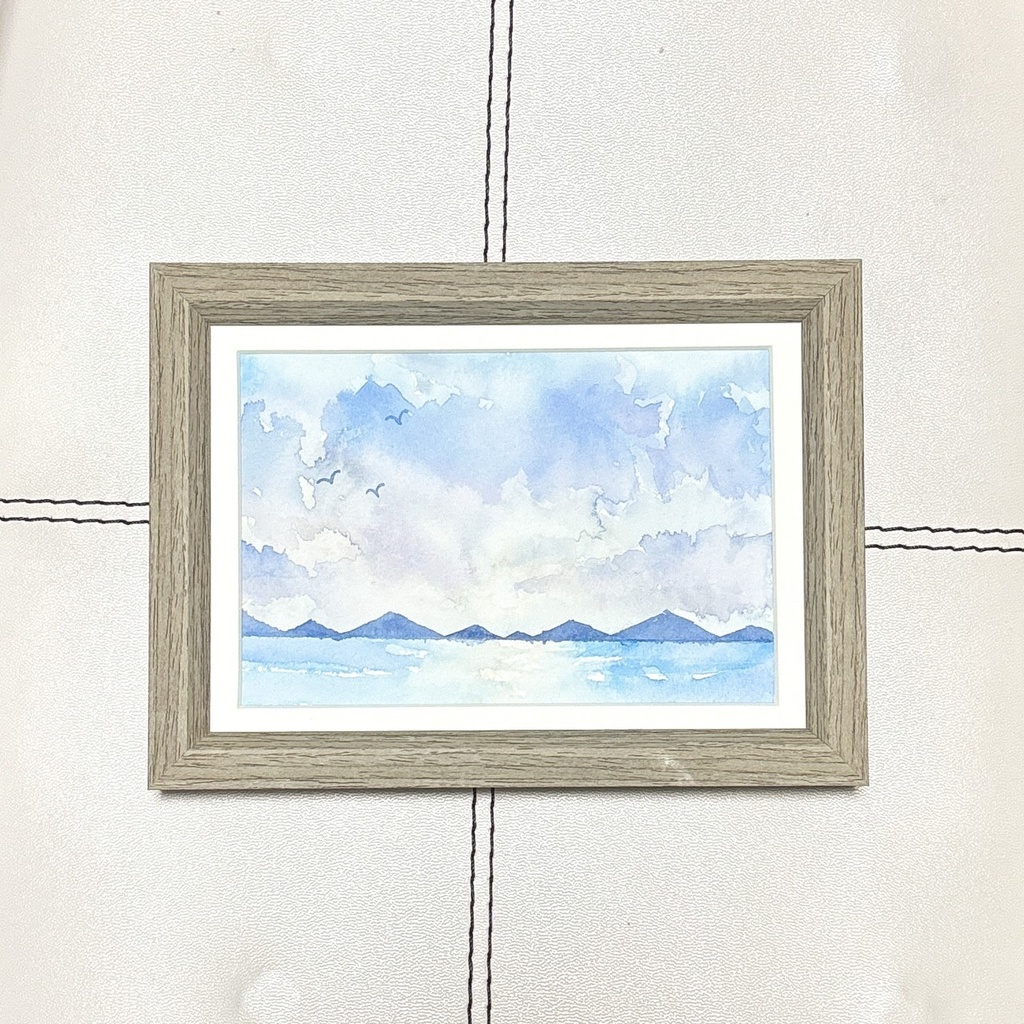 【額装原画】やわらかに照らされて【ポスカ】