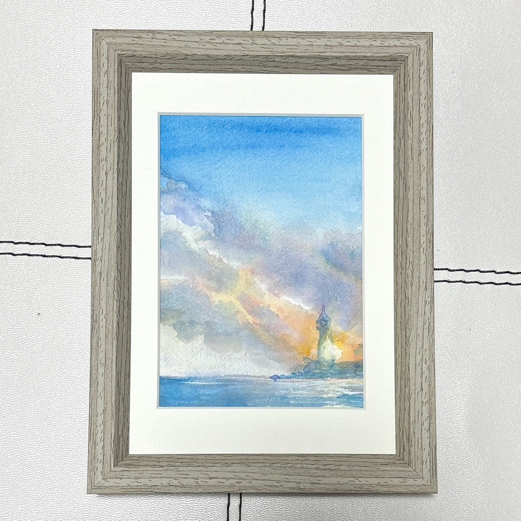 【額装原画】まばゆい光に照らされて【L版】