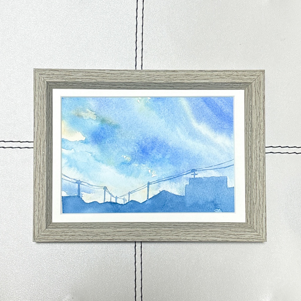 【額装原画】流れゆく日々【ポスカ】