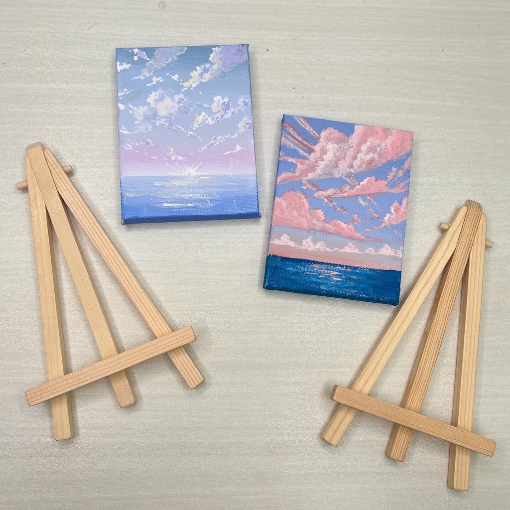 イーゼル付きキャンバス