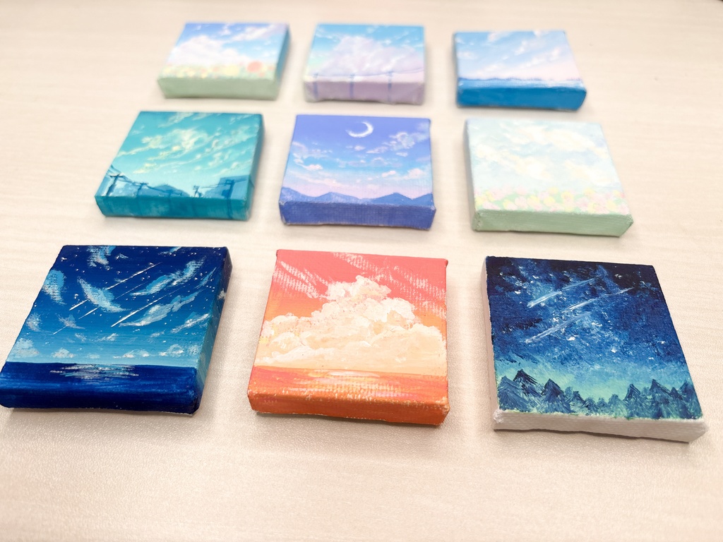 ミニキャンバスガチャ(イーゼル別)