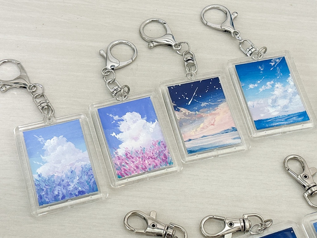 【1/1 0:30販売開始】原画キーホルダーガチャ【アクリルガッシュ】