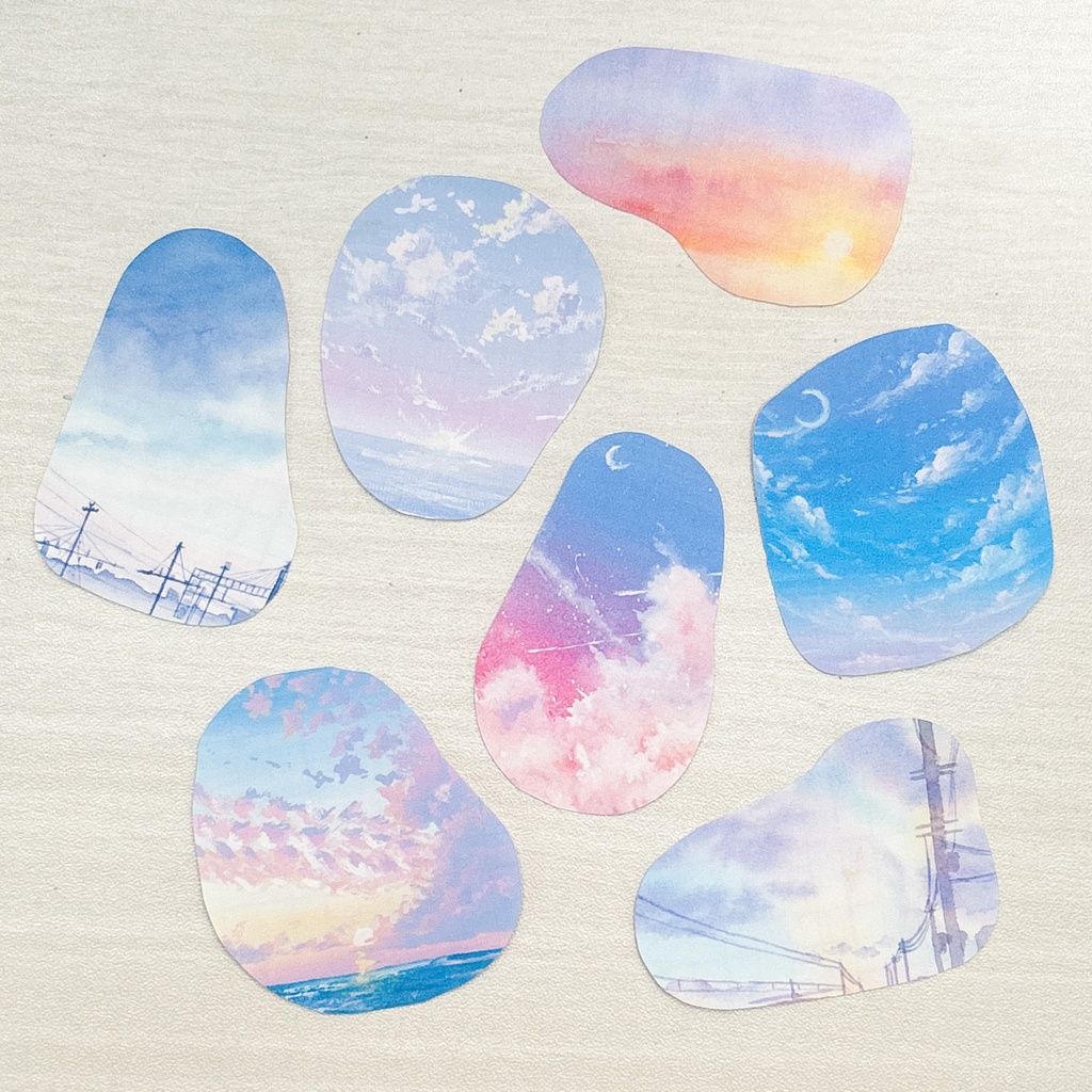 空のゆるっとフレークシール＊マジックアワー