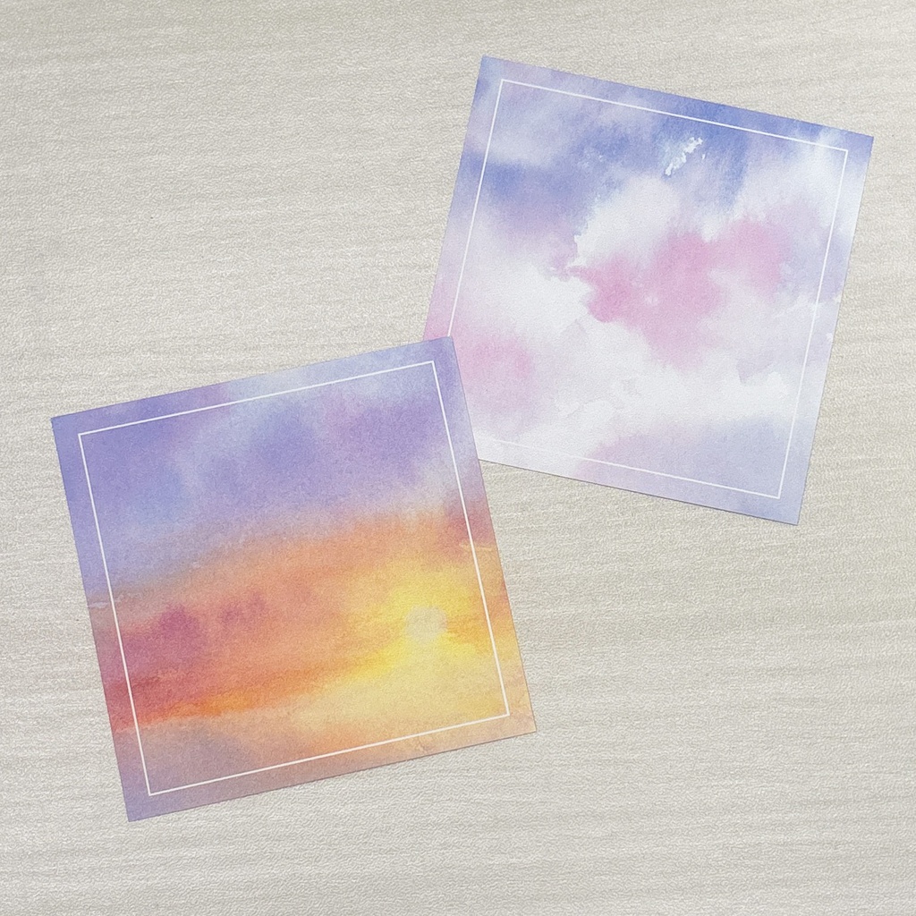 夕暮れ空のメモ用紙*40枚入り