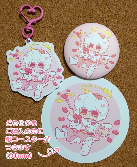 天使ツーさまアクキー・缶バッジ