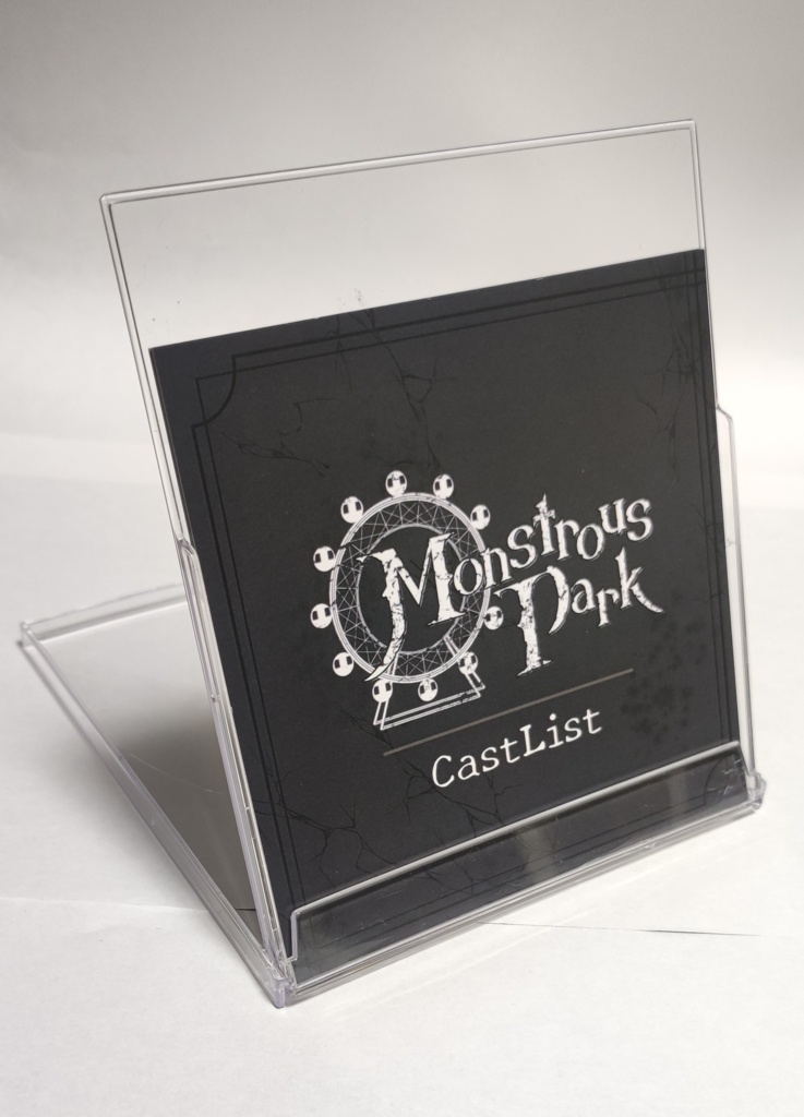 【グッズ】MonstrousPark CastList Card