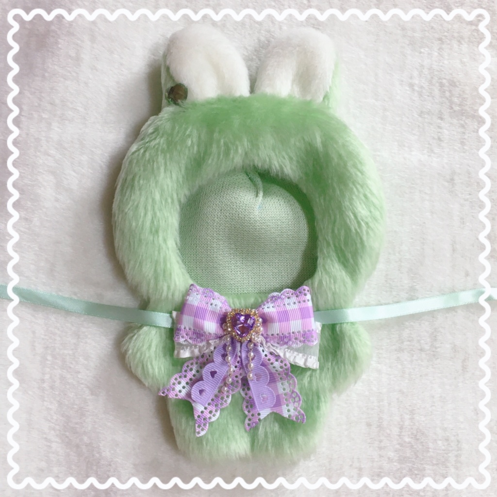 パステルグリーン𖧷うさぎ