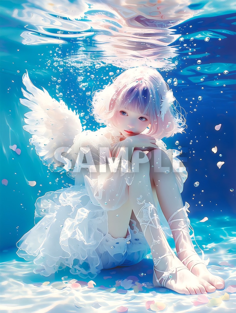 水と天使の少女たち🪽(5枚セット)