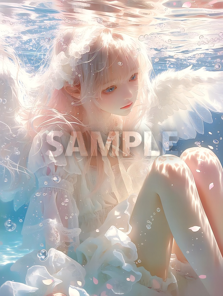 水と天使の少女たち🪽(5枚セット)