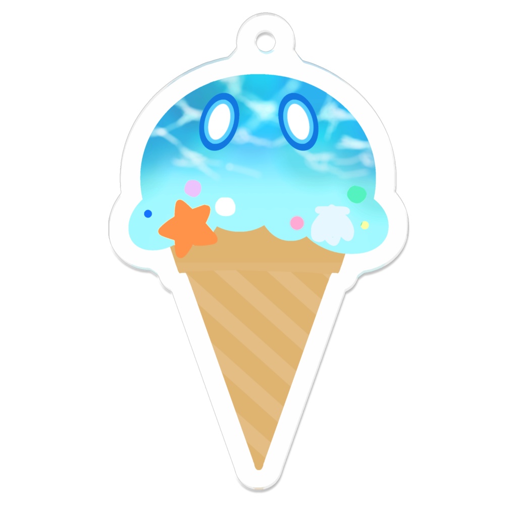 スライムアイスアクリルキーホルダー