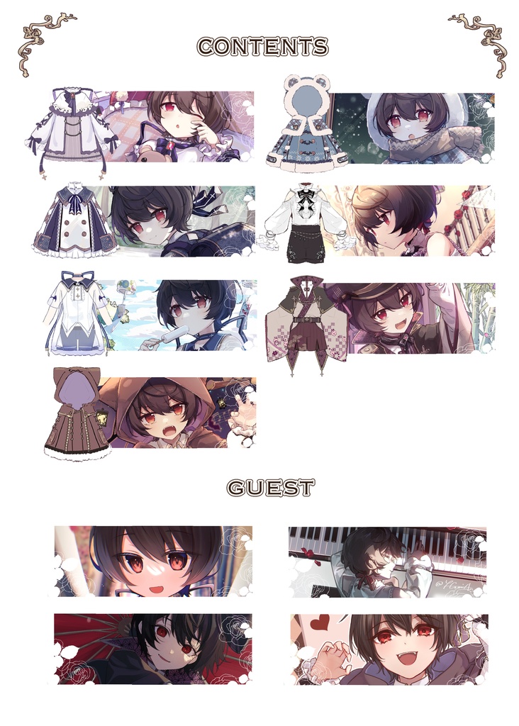 イラスト本「little vampire closet」