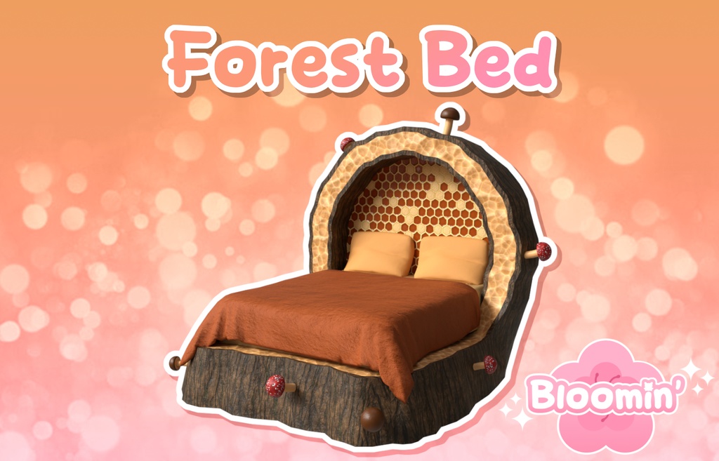 Forest Bed | 3D Asset for VRChat