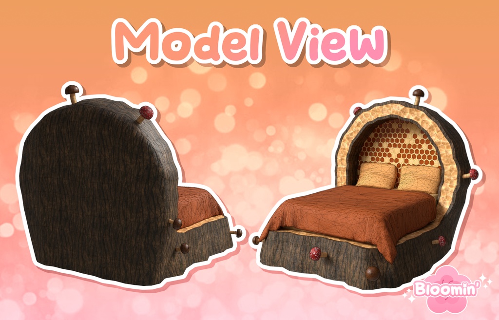 Forest Bed | 3D Asset for VRChat