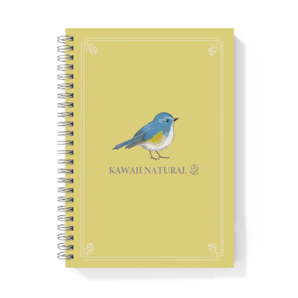 KAWAII NATURALリングノート・ルリビタキA5イエローrygsh202103
