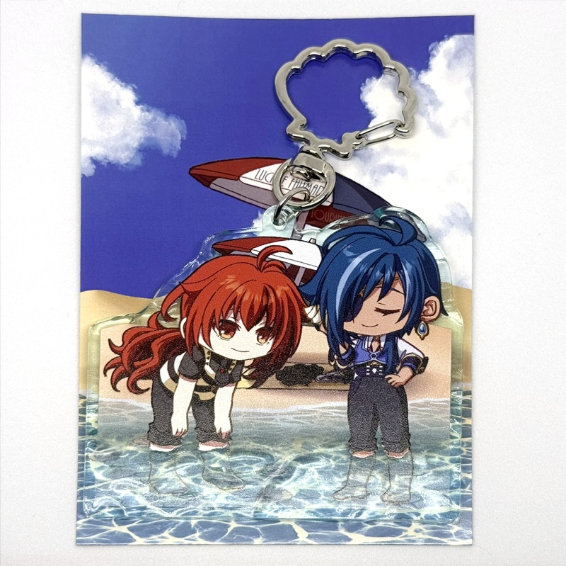 【あんしんBOOTHパック発送】アクリルキーホルダー なつのうみ【ディルック&ガイア】