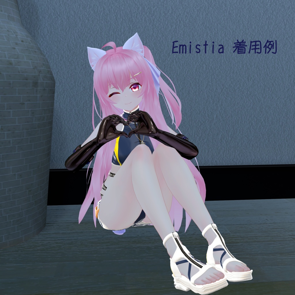 サナティア、真冬、エミスティア、ライム対応 ロンググローブ (追加4アバター対応予定)