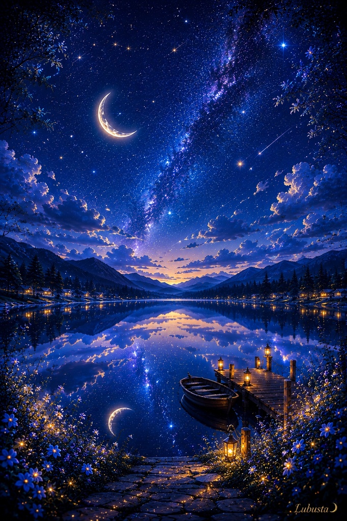 作品No.003 ✨ Blue Serenity ~静寂の蒼~