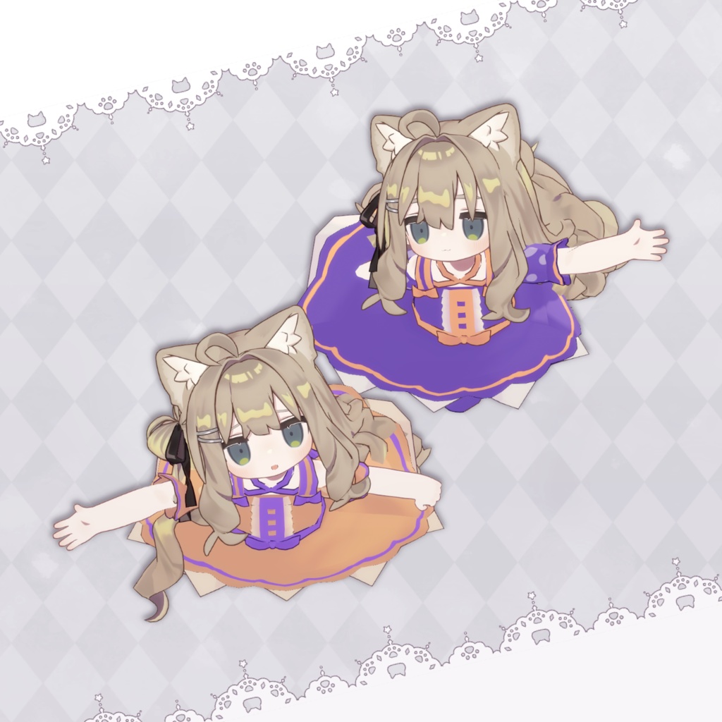 とろりんスカラップドレス【まめふれんず対応】