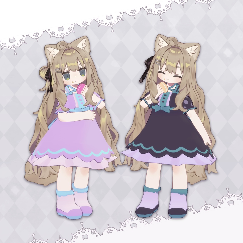 とろりんスカラップドレス【まめふれんず対応】