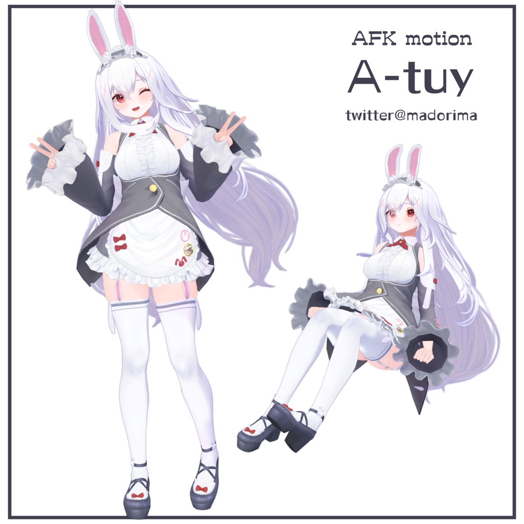 オリジナル3Dモデル「INABA」「椎名」「狐雨」