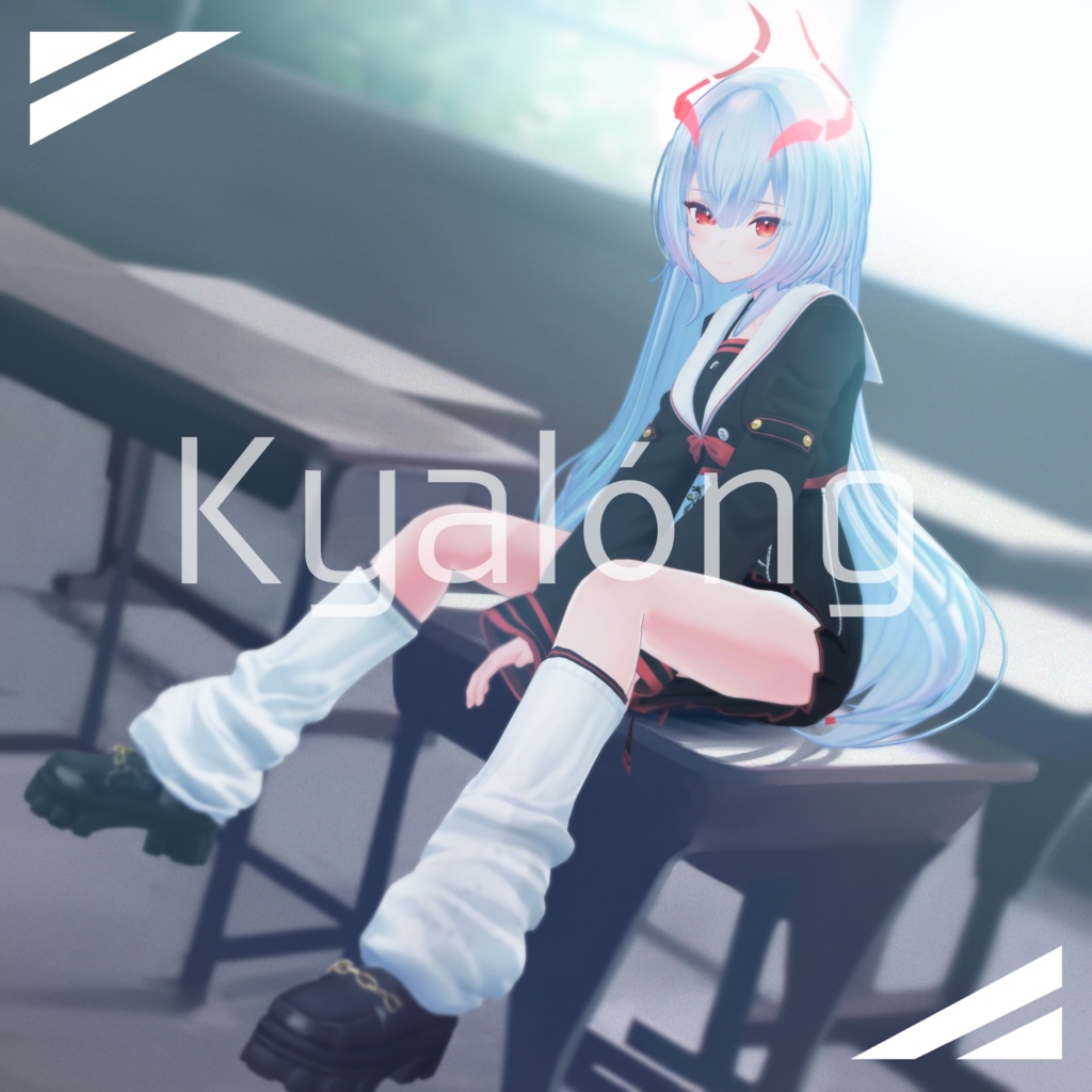 オリジナル3Dモデル 【きゃろん -Kyalóng- 迦龍】+ 猫々チャイナ服 & 髪型