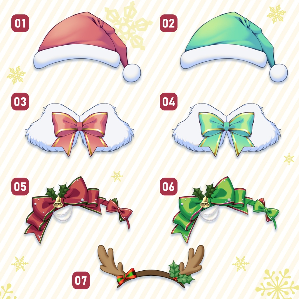 【フリー素材】クリスマスアクセサリー