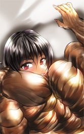 絶対筋肉女帝 綾抱き枕カバー(Aya's hugging pillow cover)500x1600(mm)