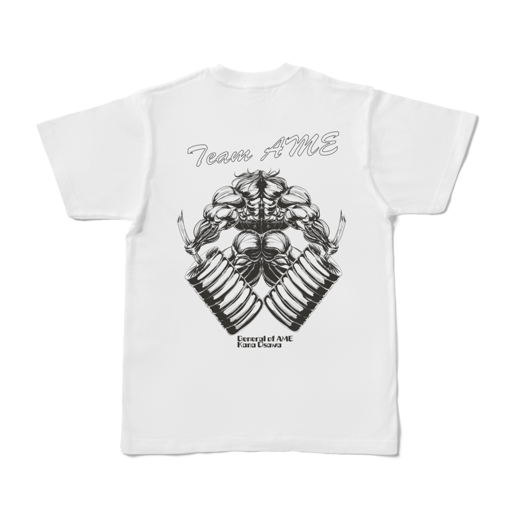 【Team AME】将軍夏菜 鍛え狂え!!Tシャツ