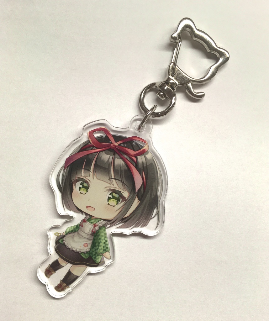和風メイド ちびキャラアクリルキーホルダー れみあのbooth Booth