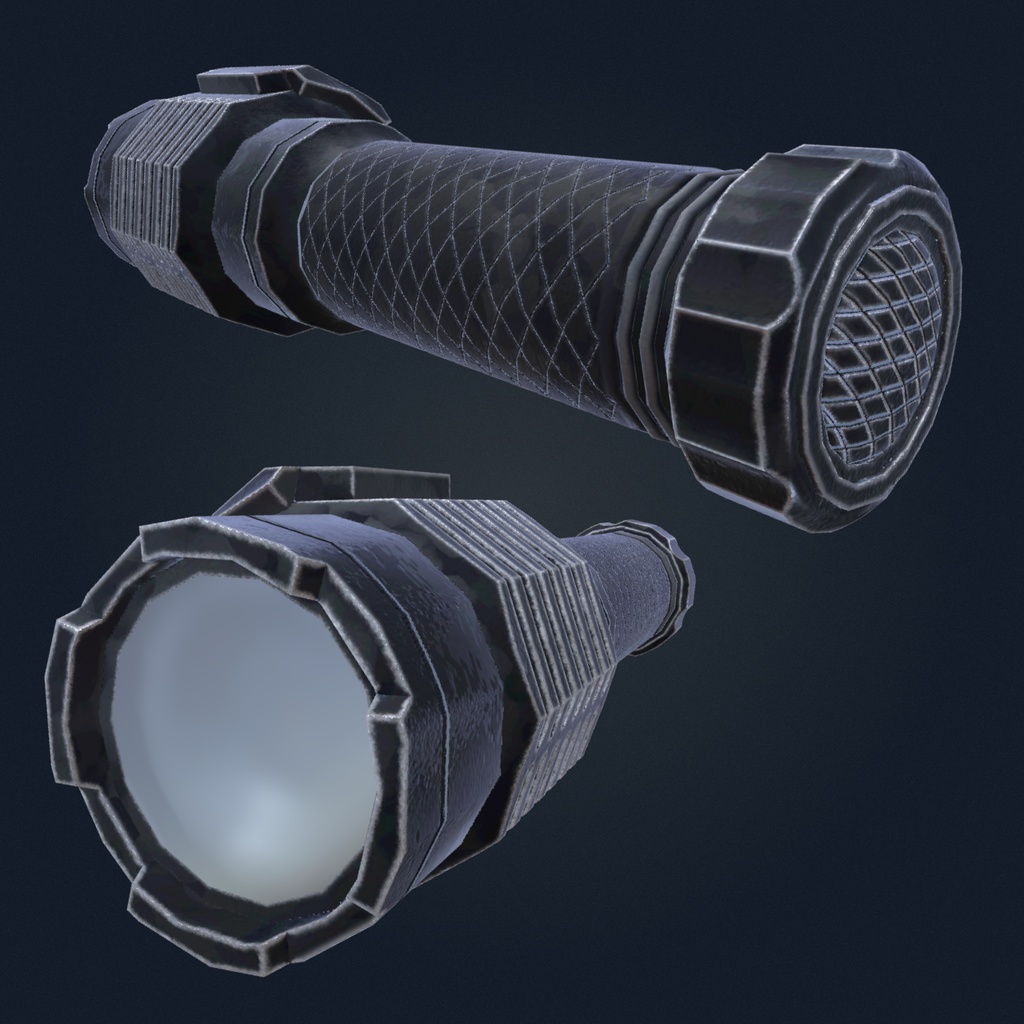 【ライトギミック有り・MA対応】フラッシュライト【VRChat想定】