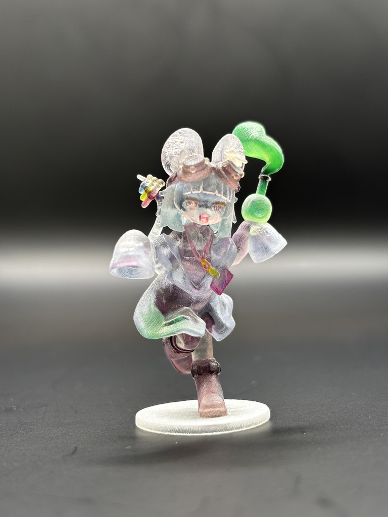 【クロリネ・マオニャン・ガオルナ・ラキュッタ】 クリアフィギュア(5㎝)4体セット + スタンダードフィギュア(5㎝)付き1個