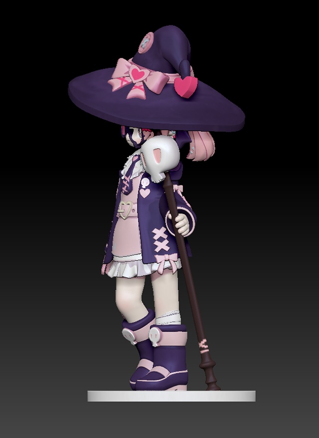 【クロリネ】 クリアフィギュア 5㎝(台座込) ※限定サイン入りキャラカード付