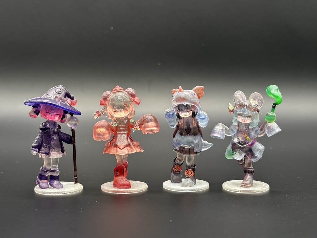 【ラキュッタ】 クリアフィギュア 5㎝(台座込) ※限定サイン入りキャラカード付