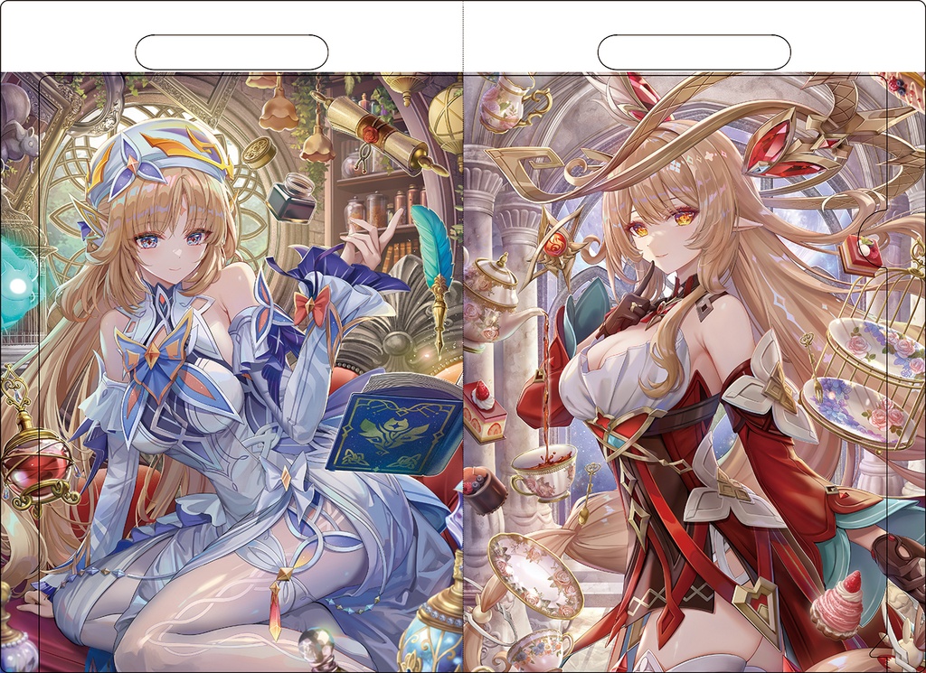 原神　アリス＆ニコ　A4クリアファイルバッグ