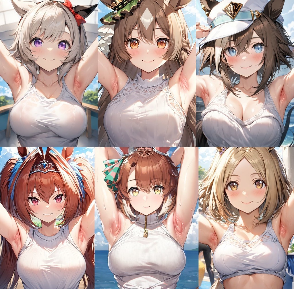 腋見せウマ娘(55キャラ全969枚)