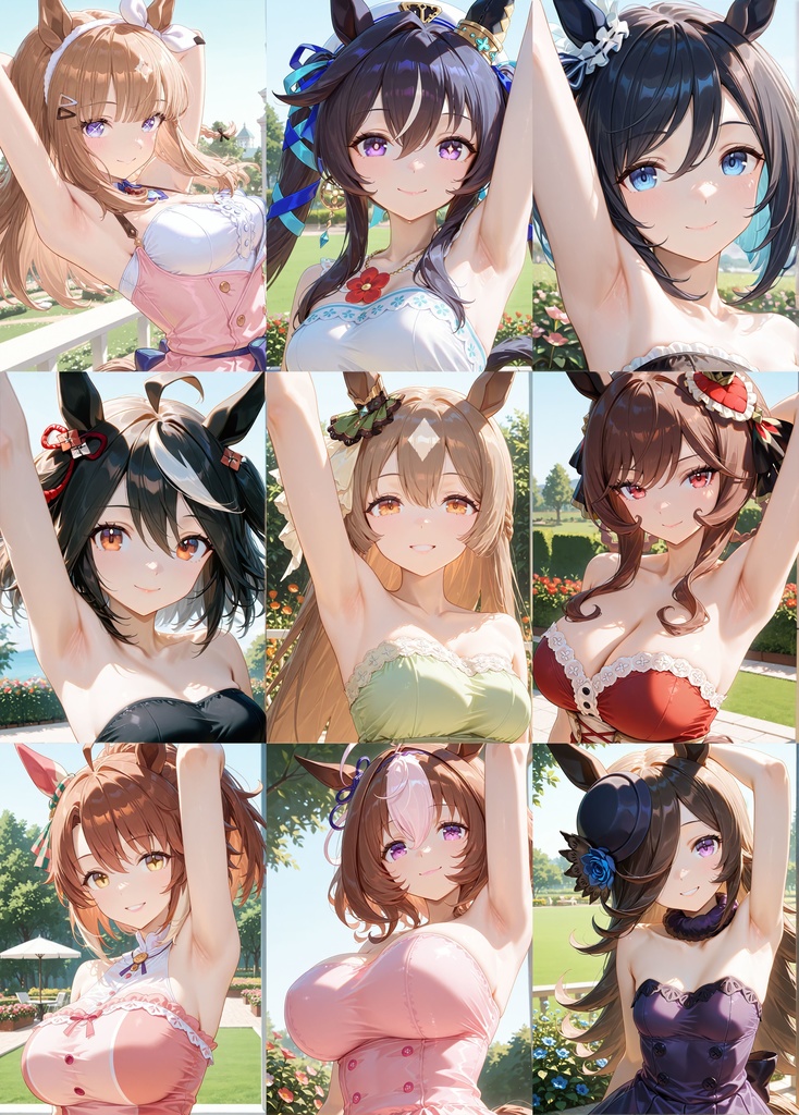 腋ウマ娘写真集(107キャラ全2116枚)