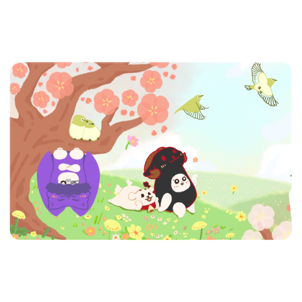 春のクロ山羊・ICステッカー