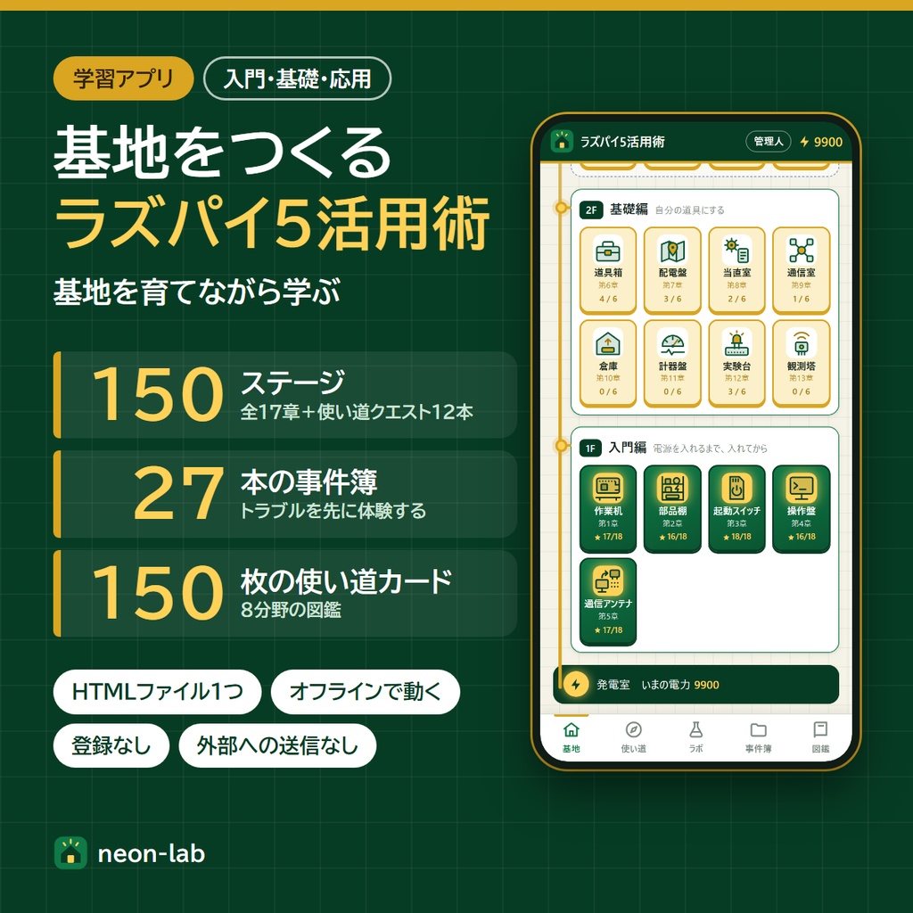 基地をつくる ラズパイ5活用術（入門・基礎・応用） 完全版