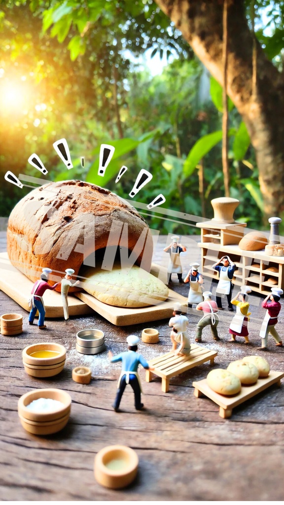 ミニチュア作業員とパン工房の事件簿|スマホ壁紙