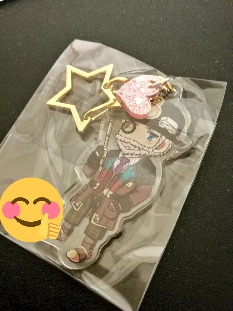 蒸気の都 発明家・スプリング・モグラ・光学レンズ アクリルキーホルダー