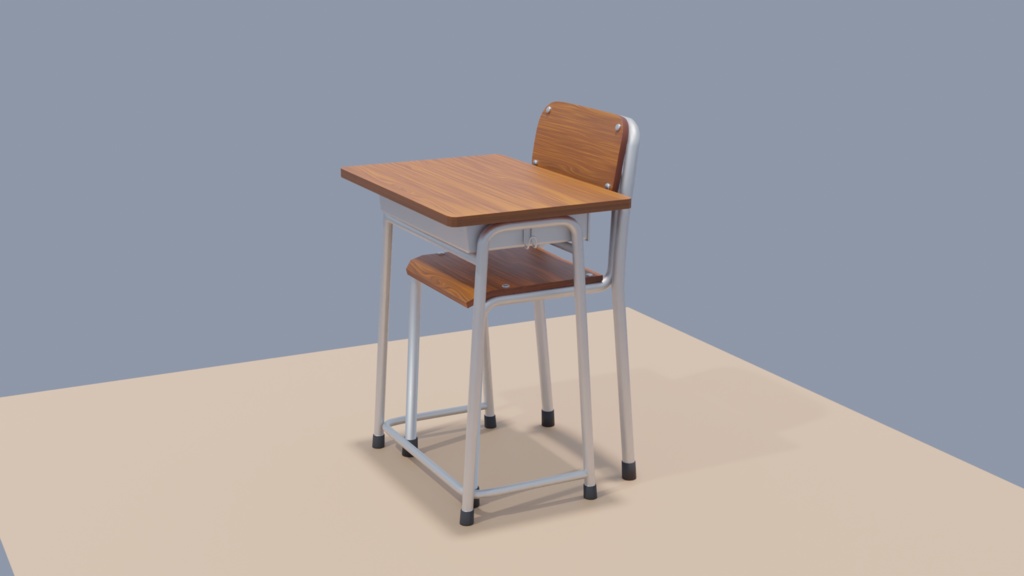 学校用　机と椅子