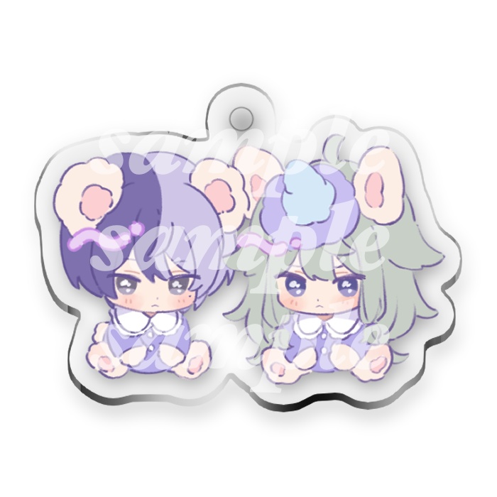 神高1-Bわたあめアクリルキーホルダー