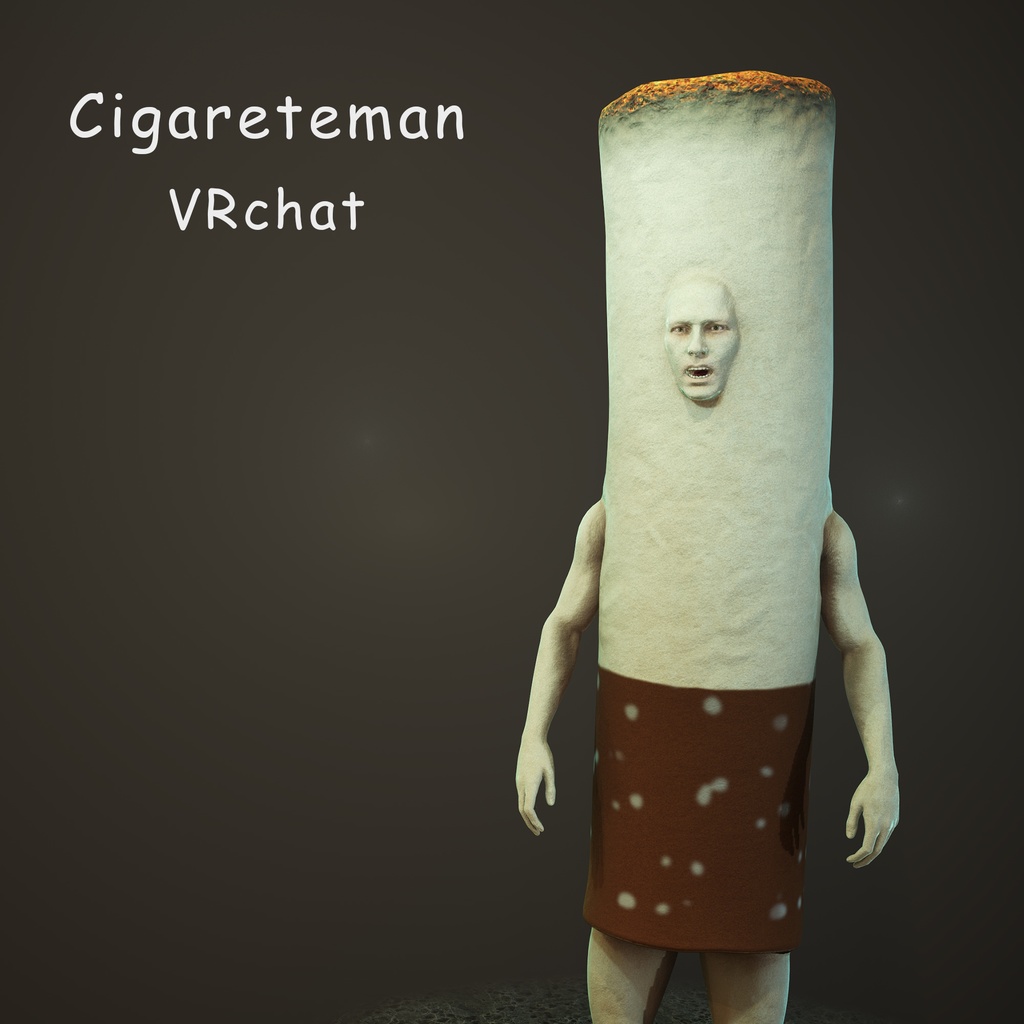 3Dモデル たばこ男