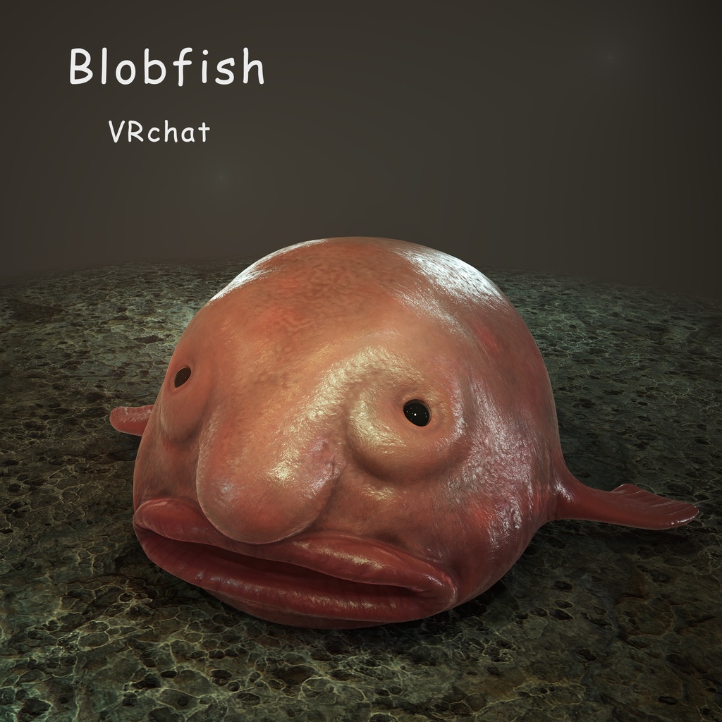 Vrchat 3dモデル 陸に上がったブロブフィッシュ 3d売るんご Booth