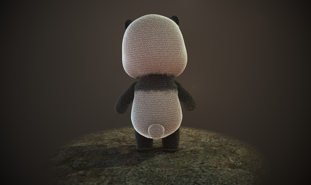 3Dモデル しゃくれパンダ