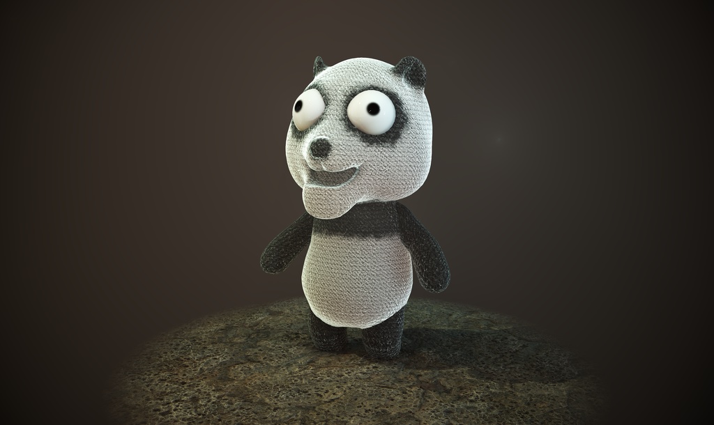 3Dモデル しゃくれパンダ