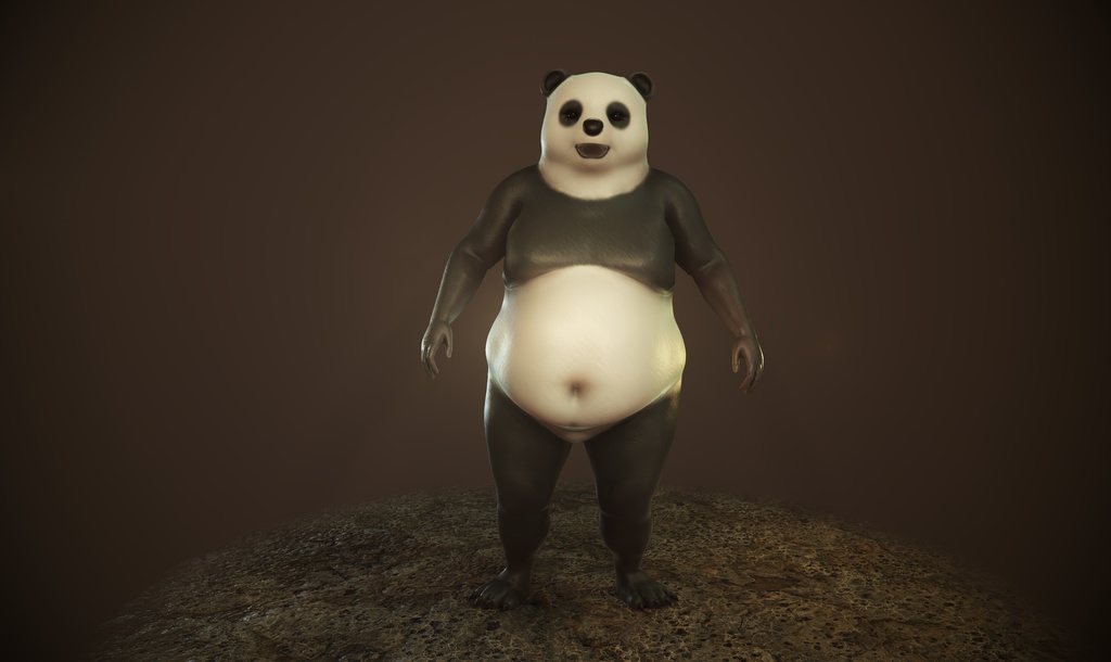 3Dモデル パンダマン