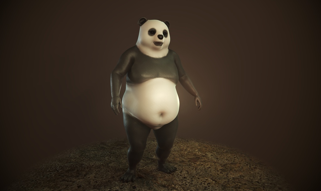 3Dモデル パンダマン